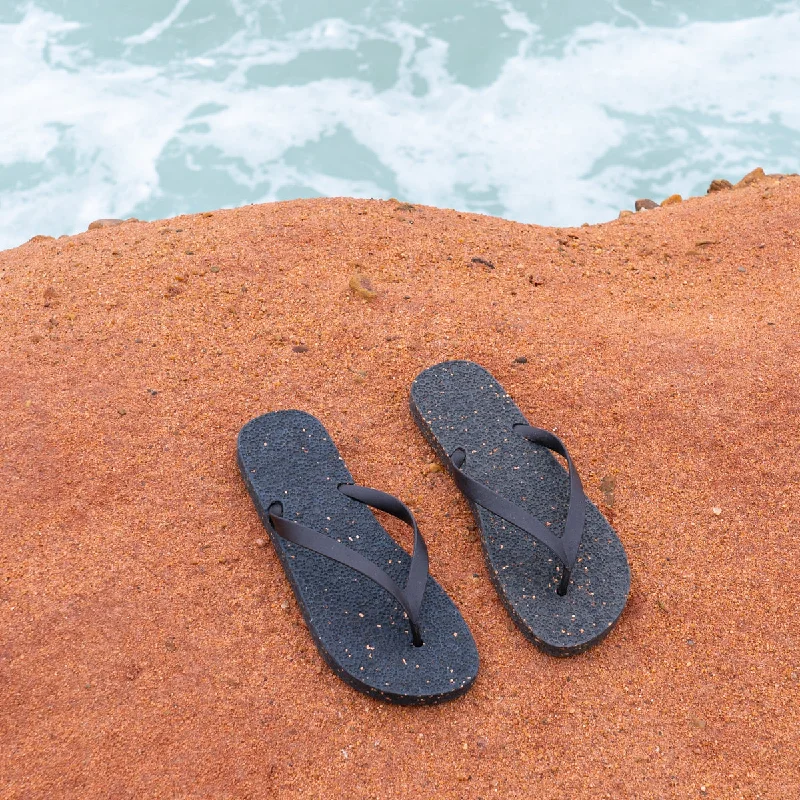 Eco-Friendly Recycled Cork and Rubber Flip-Flops L-1083-A