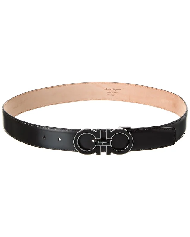 Ferragamo Gancini Adjustable Leather Belt