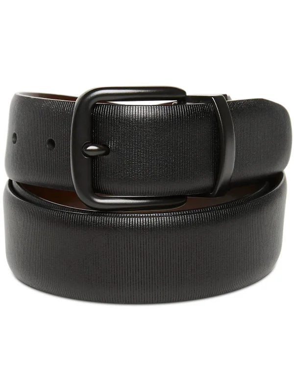 Mens Bonded Leather Dress Reversible Belt