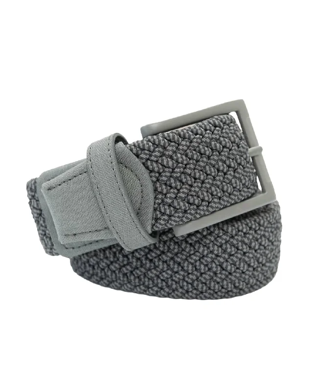 Men's Caddie Braided Belt In Slate Grey