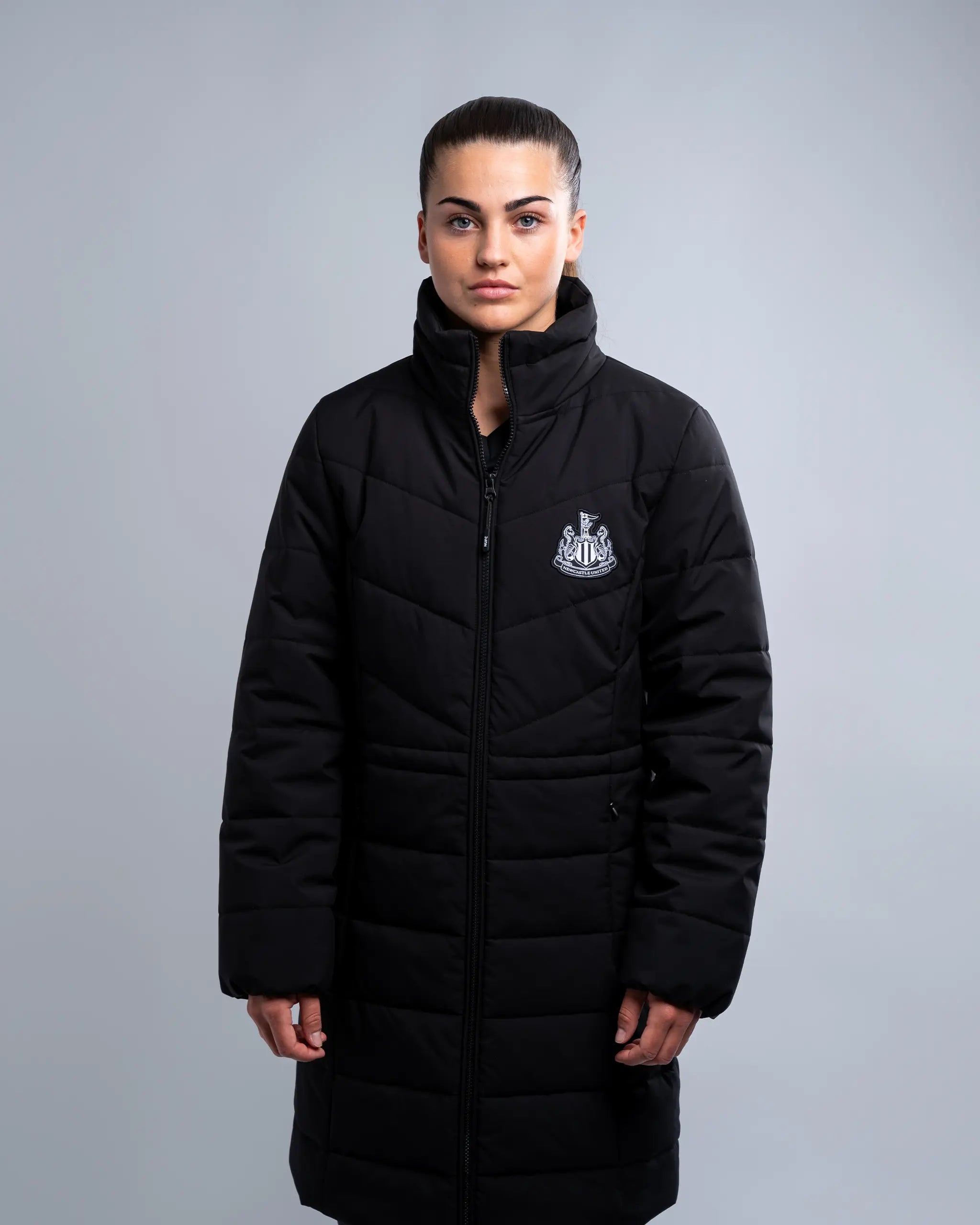 Newcastle United Women's Black Longline Jacket