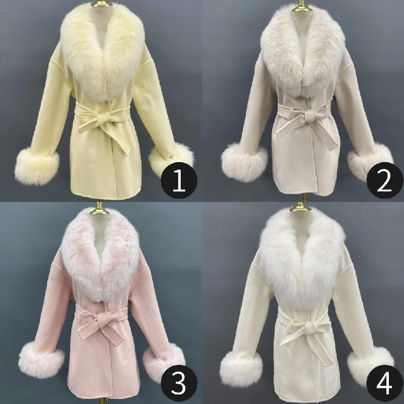 Cashmere Winter Fox Fur Coat