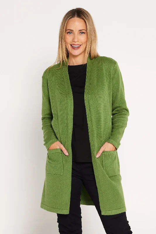 Salima Knit Cardigan - Apple Green