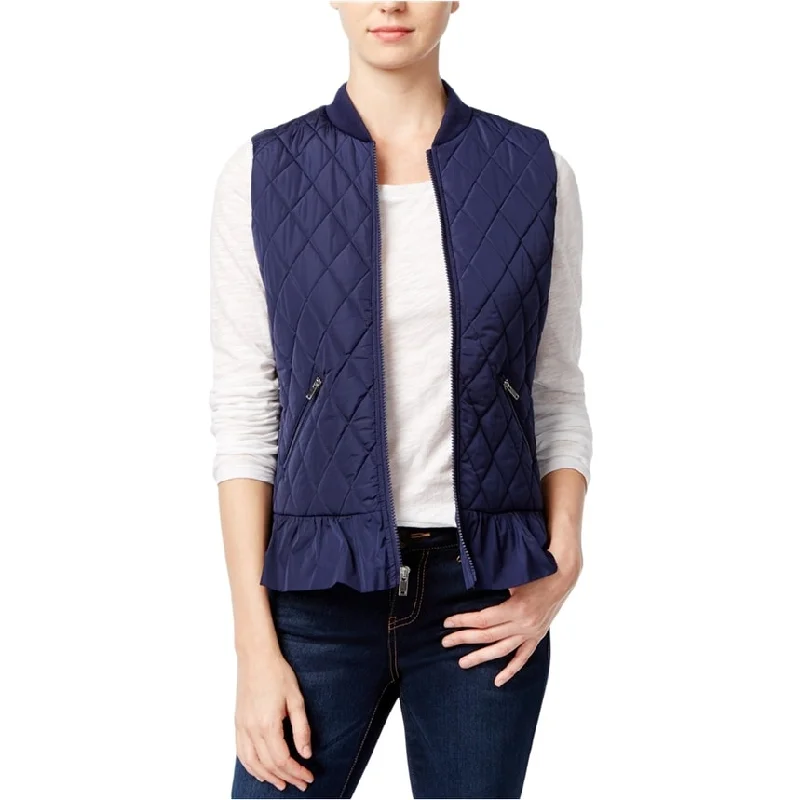 Maison Jules Womens Full Zip Quilted Vest